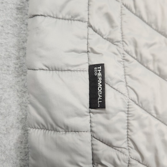 North Face Jacket Thermoball Eco Puffer Mens Medium Gray Full Zip EUC - Picture 8 of 12